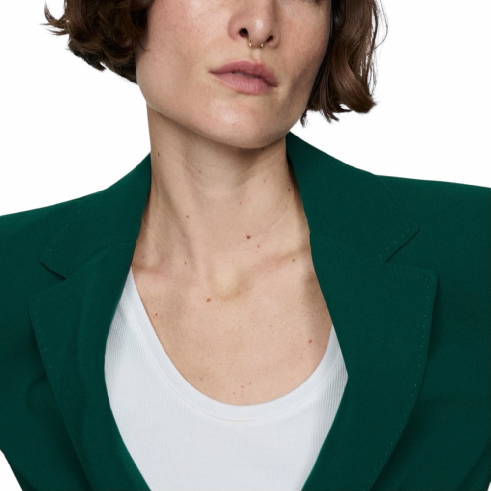 MANGO STRAIGHT-FIT SUIT JACKET